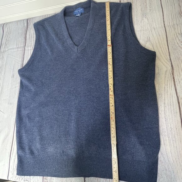 Vintage TownCraft V Neck Knit Pullover Sweater Vest XXL Mens BlueMade in USA‎ - Picture 6 of 9